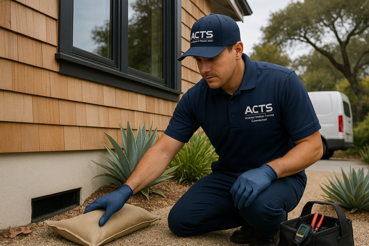 Water sealing a house before a wet winter